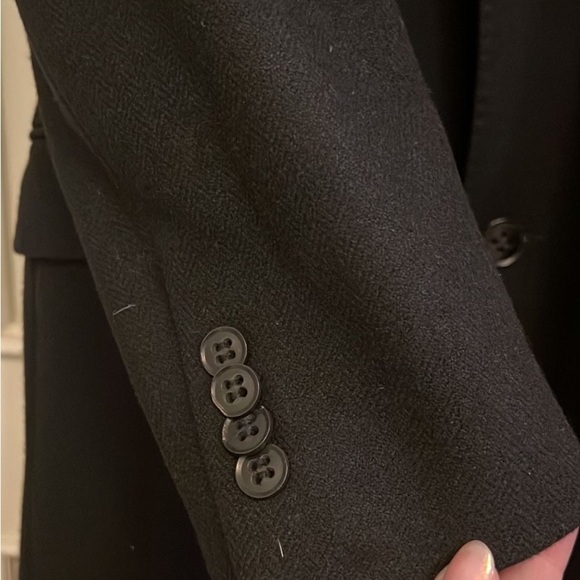 MACHO made in Spain Black Trench Coat Tailored Elegance - Picture 3 of 10